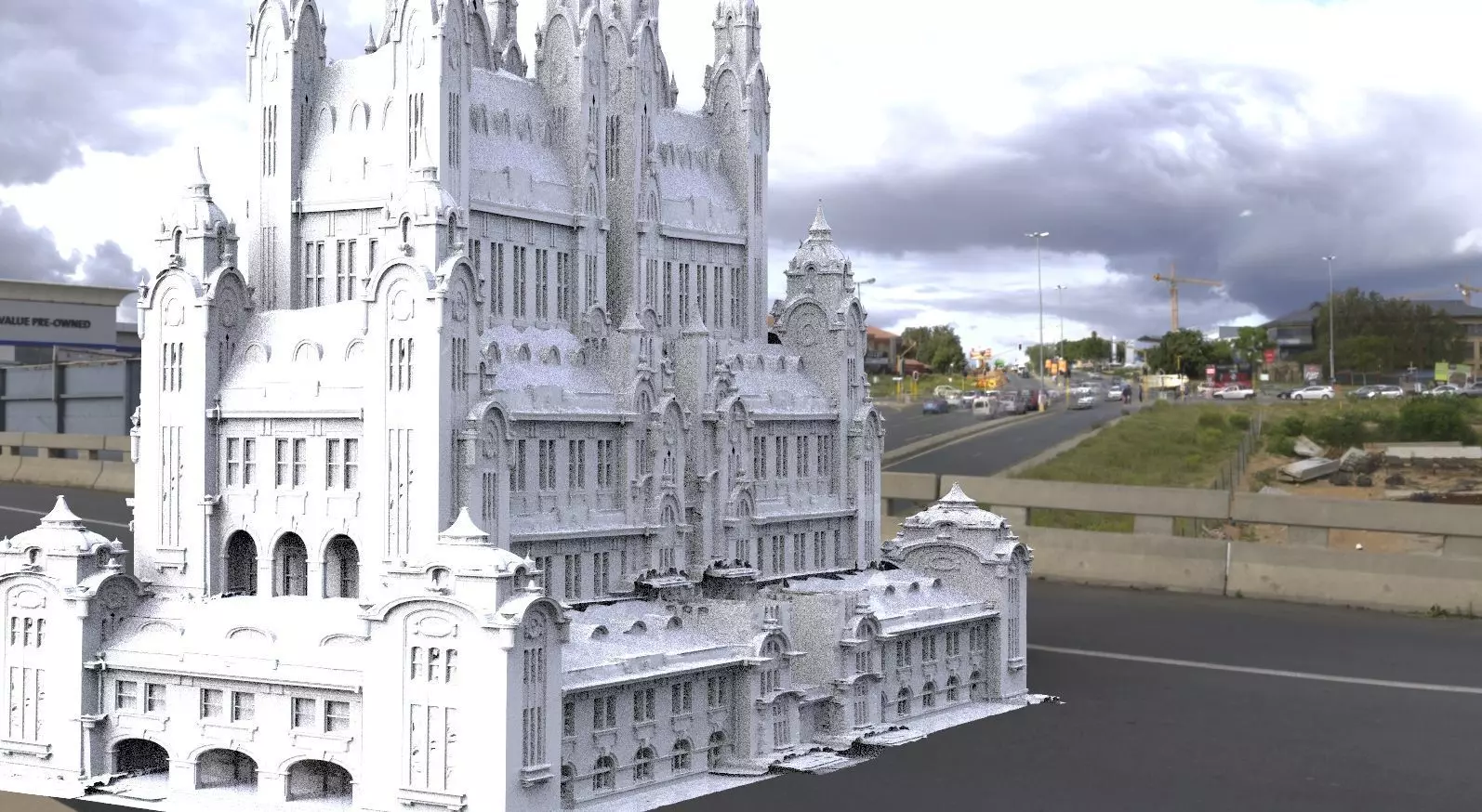 Fantasy Grand Library of councilors  3D model_0