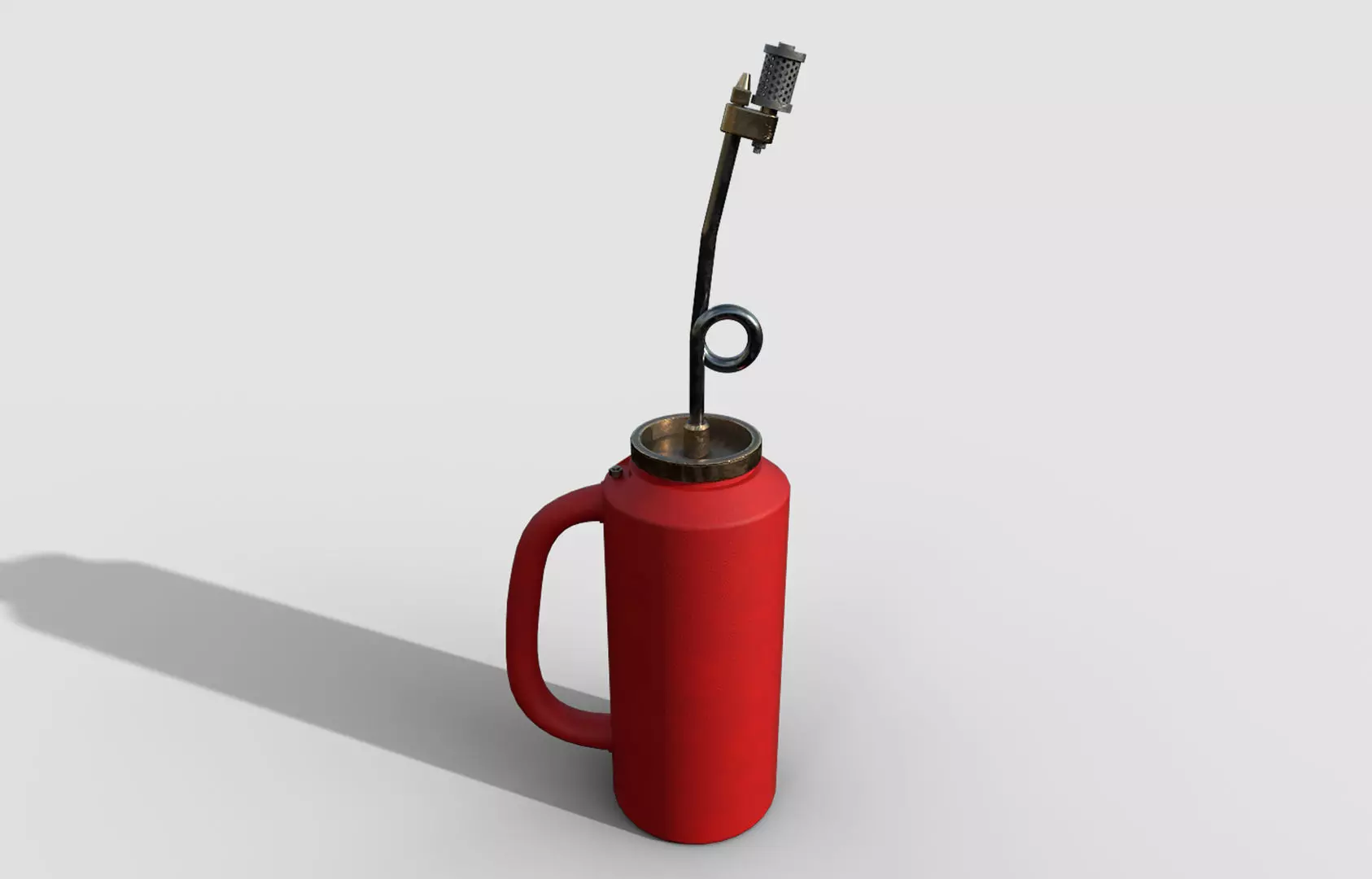 Drip Torch Low-poly 3D model_0