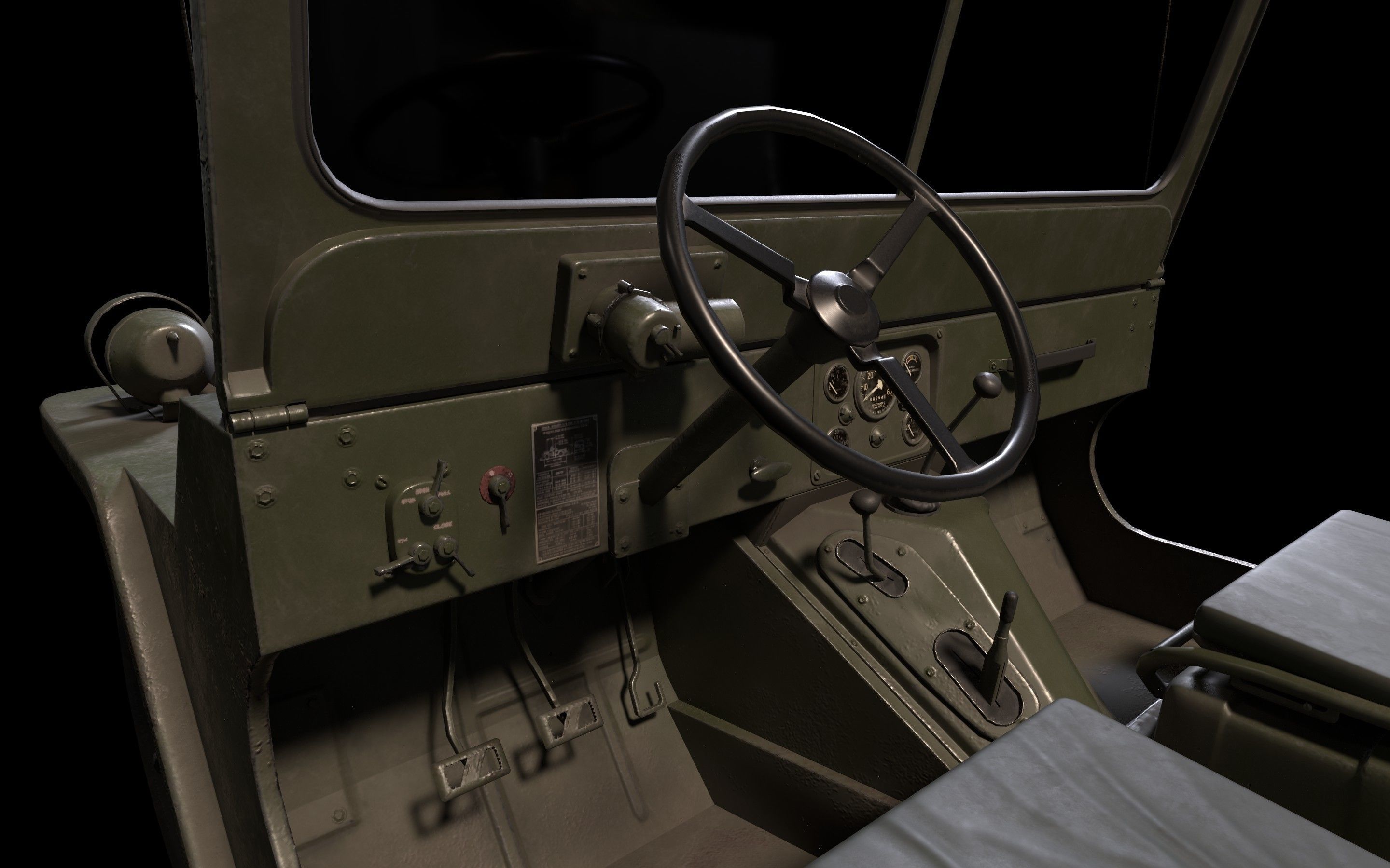 JEEP M151 MUTT Low-poly 3D model_3