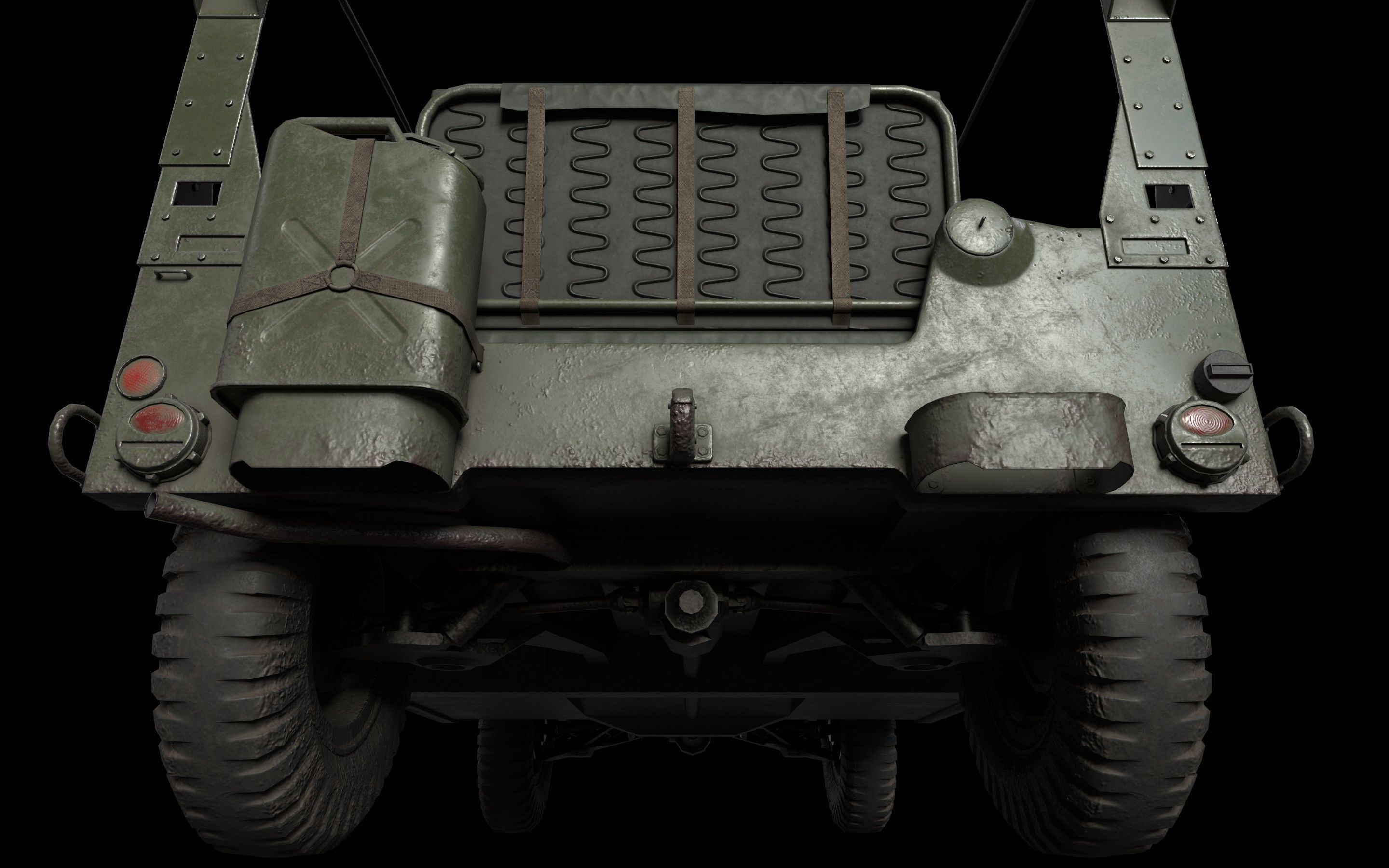 JEEP M151 MUTT Low-poly 3D model_7