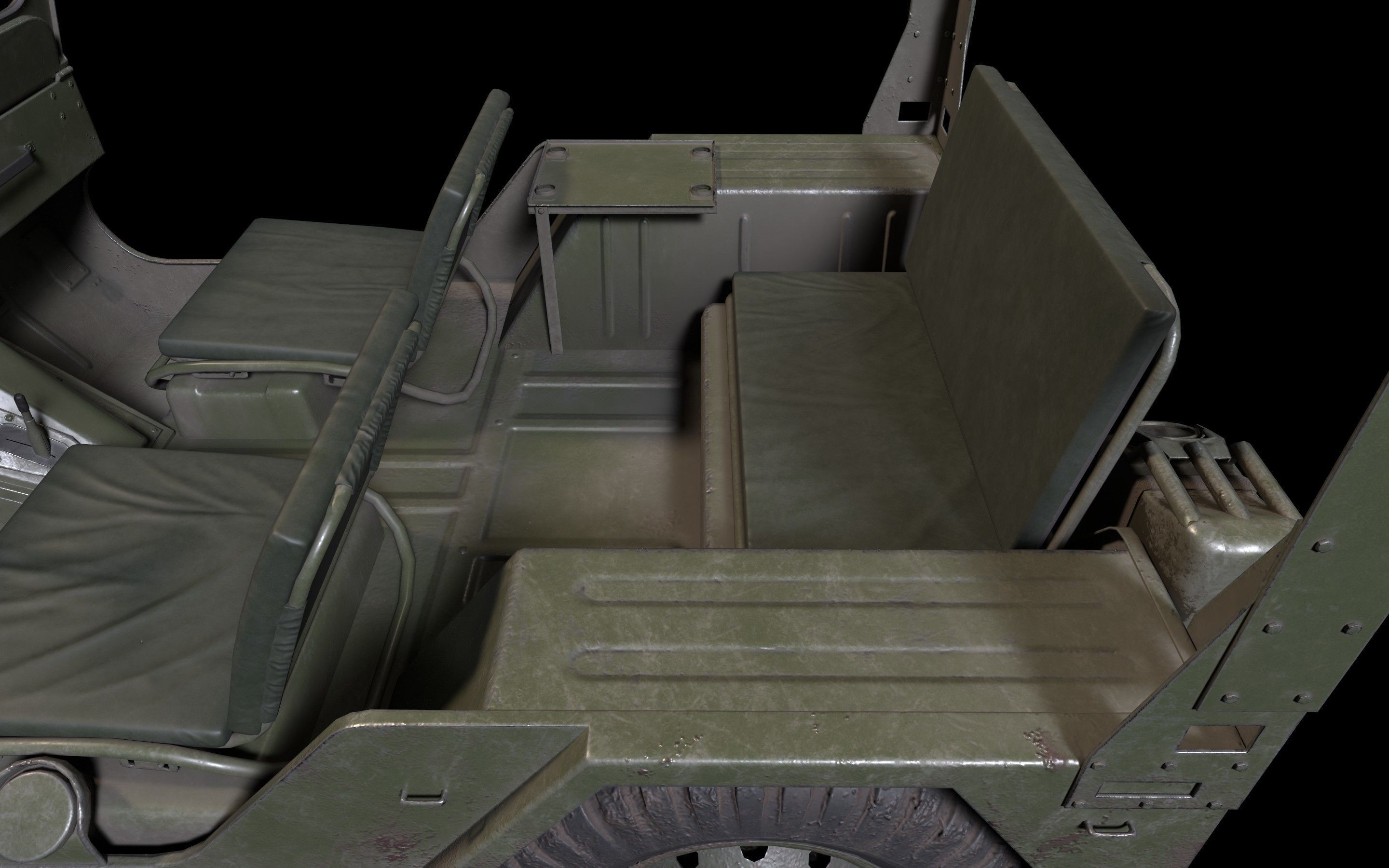 JEEP M151 MUTT Low-poly 3D model_4