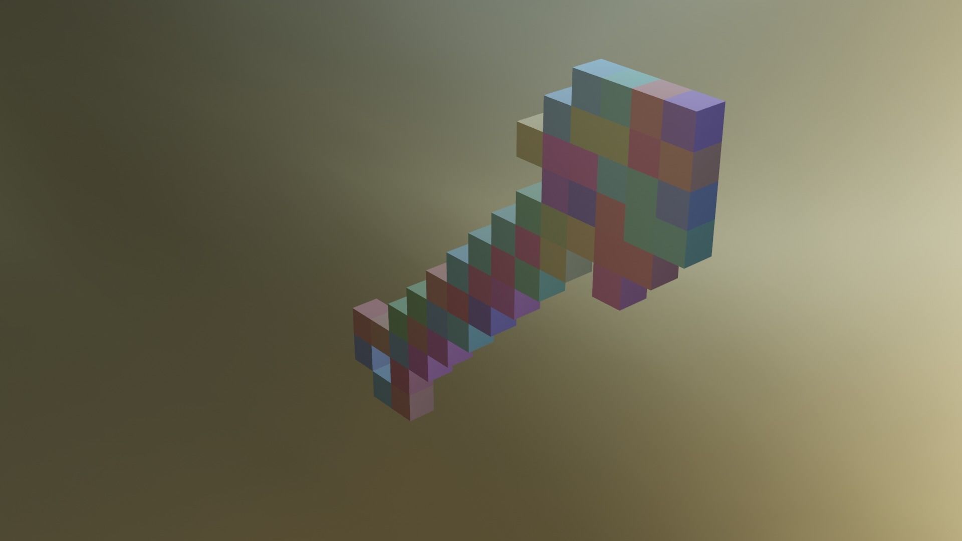 Minecraft Wooden Tools Must Read Description Low-poly 3D model_20