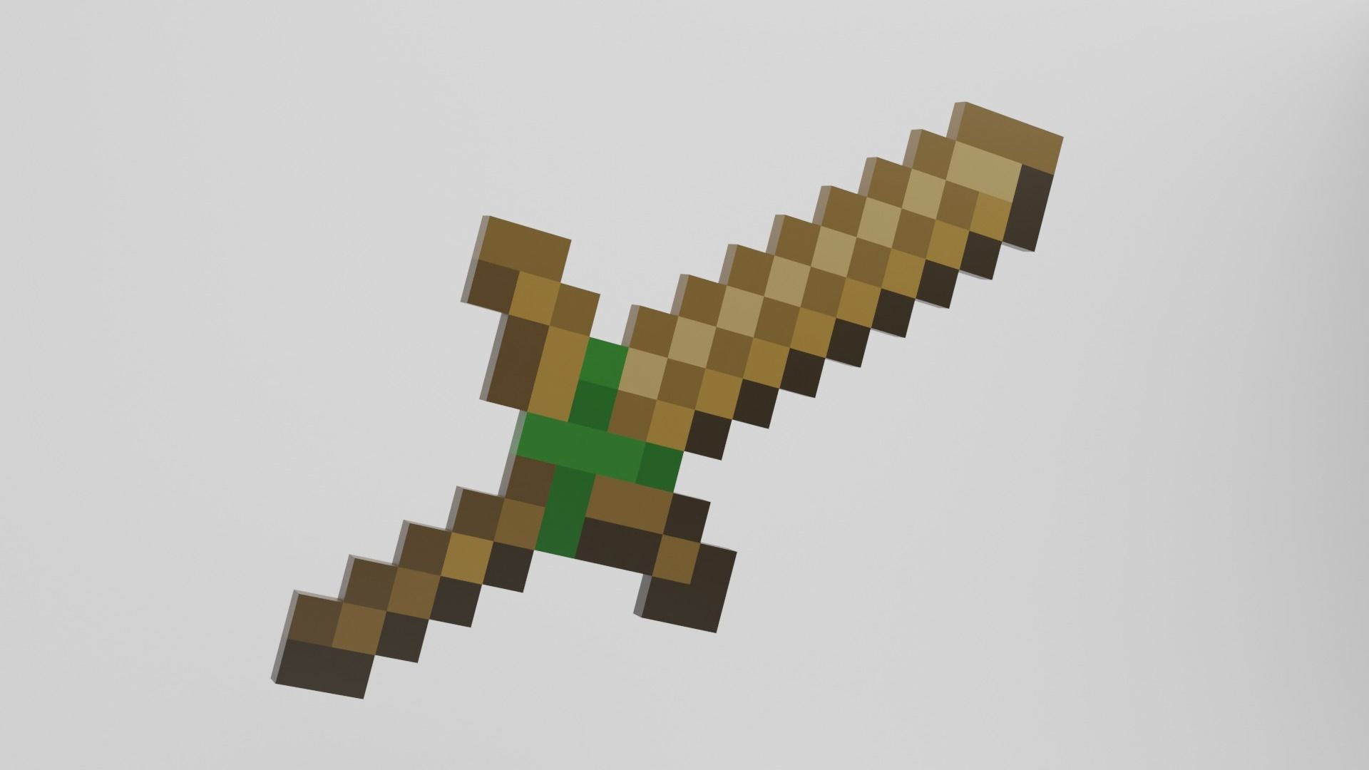 Minecraft Wooden Tools Must Read Description Low-poly 3D model_49
