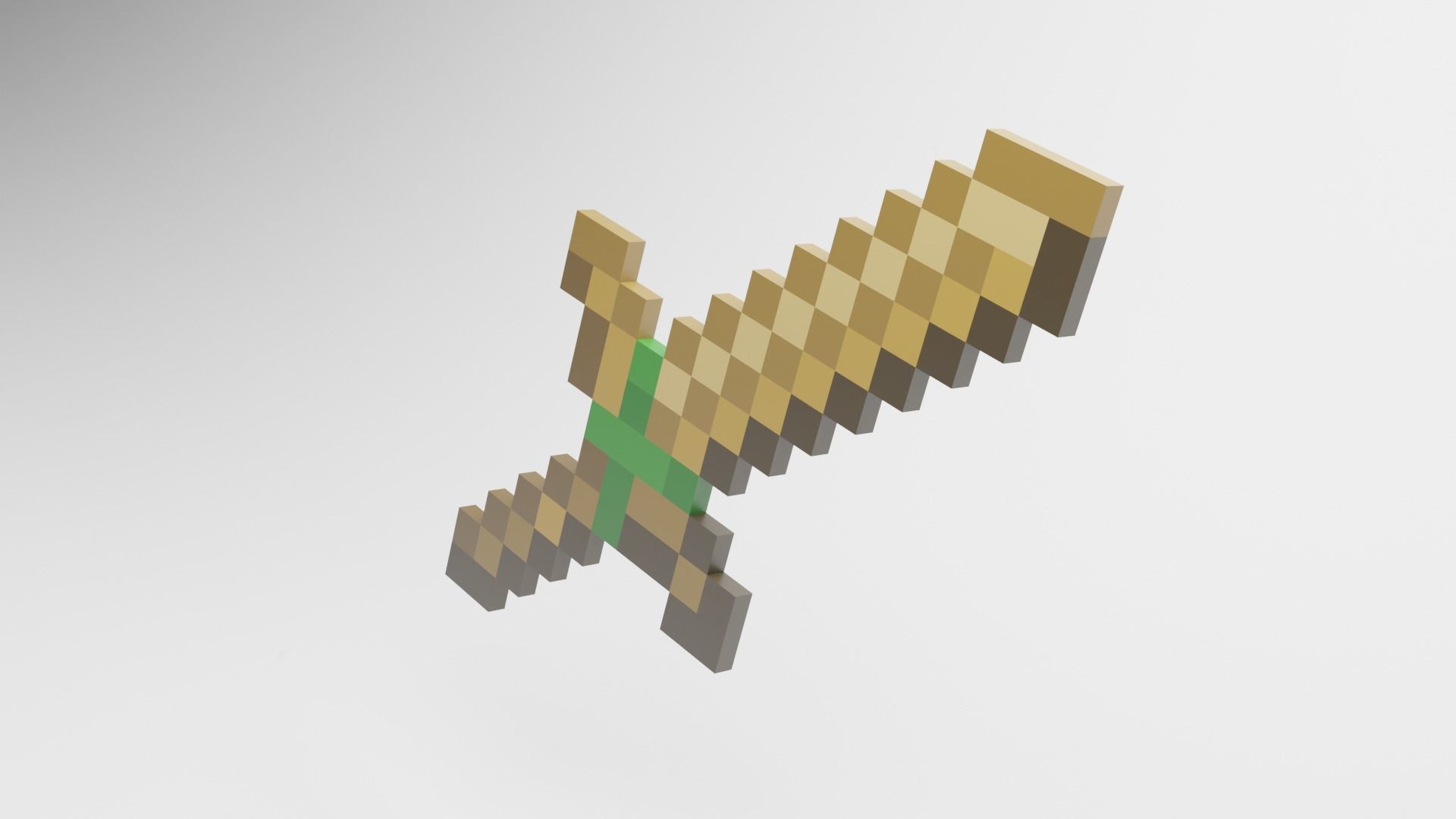 Minecraft Wooden Tools Must Read Description Low-poly 3D model_47