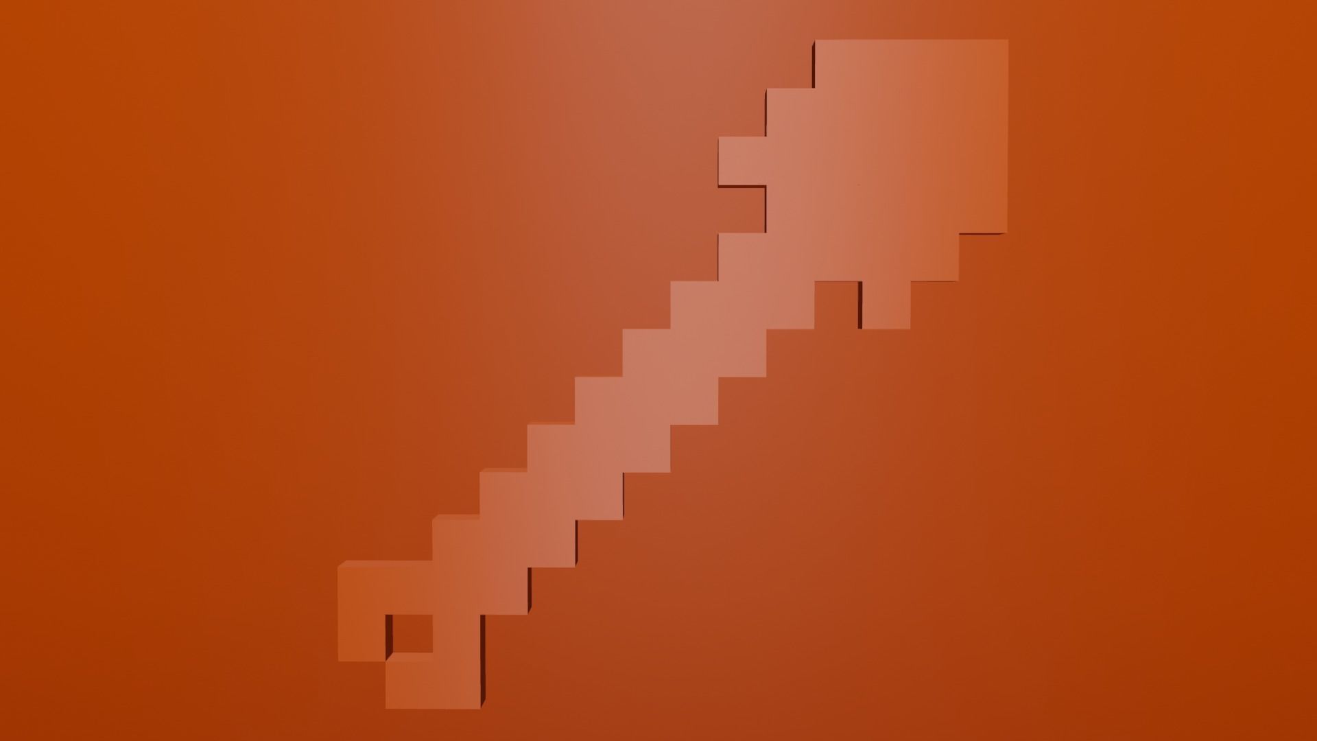 Minecraft Wooden Tools Must Read Description Low-poly 3D model_32