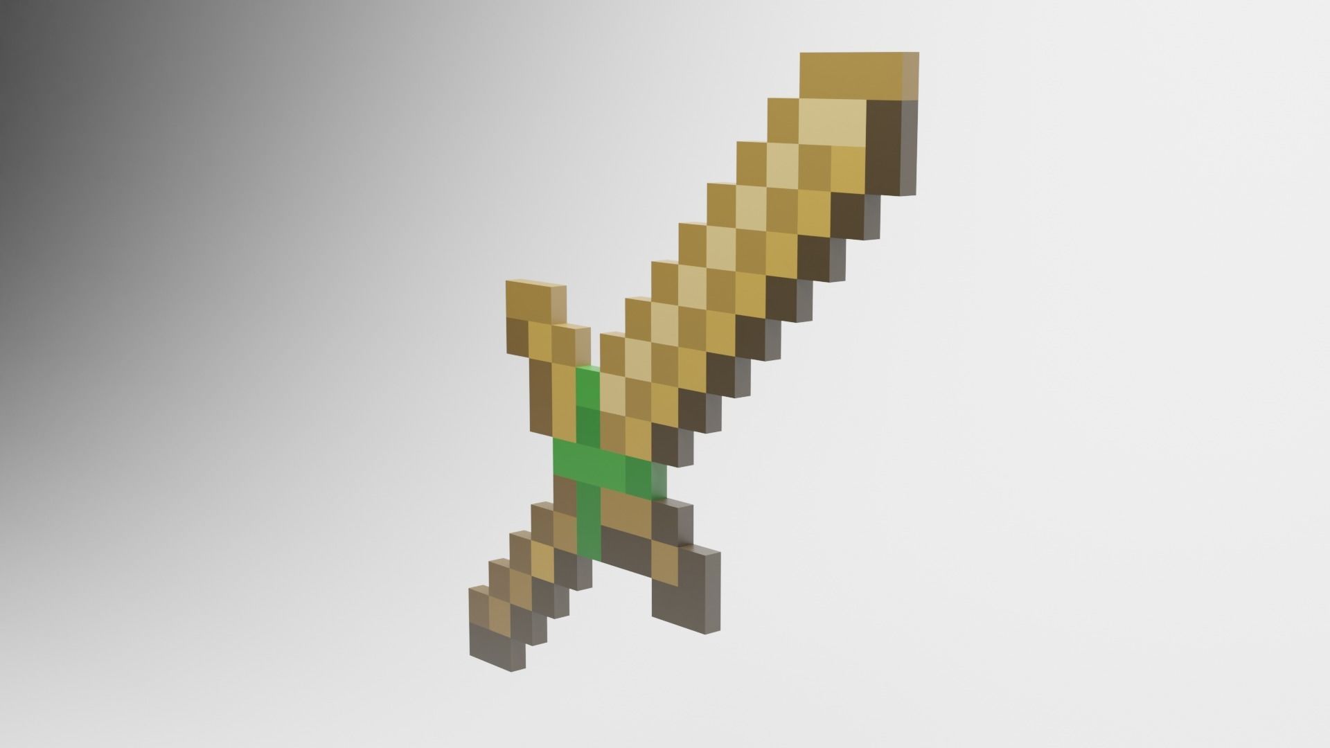 Minecraft Wooden Tools Must Read Description Low-poly 3D model_45