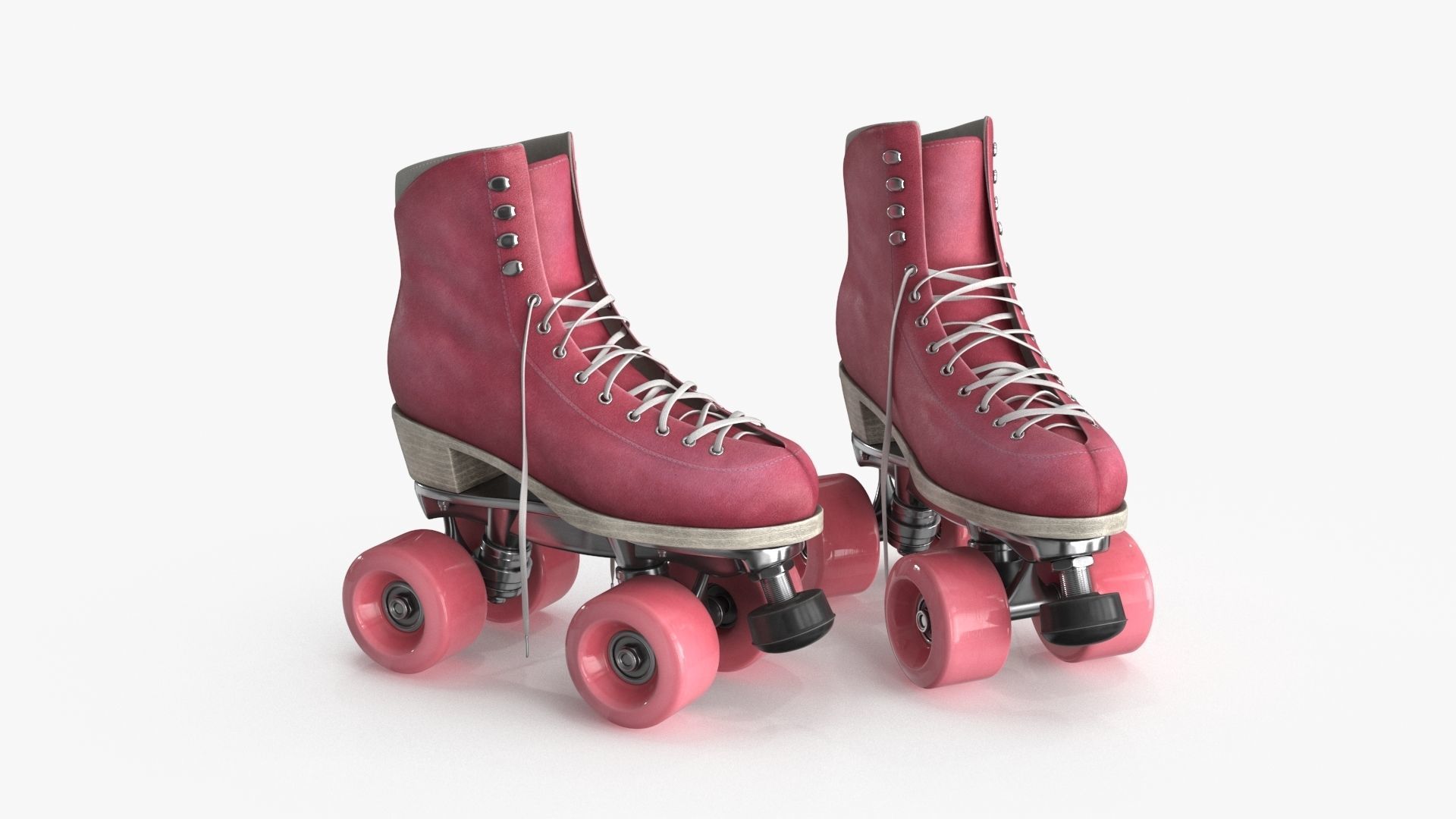 Roller Skates 3D model Low-poly 3D model_2