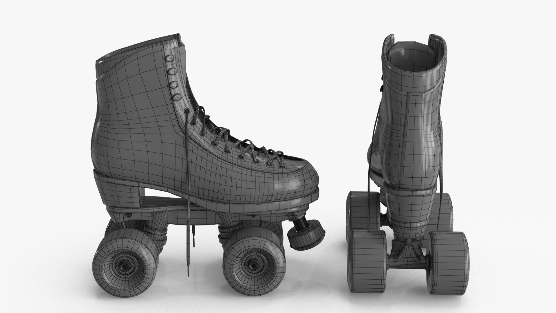 Roller Skates 3D model Low-poly 3D model_15