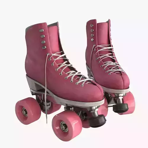 Roller Skates 3D model Low-poly 3D model