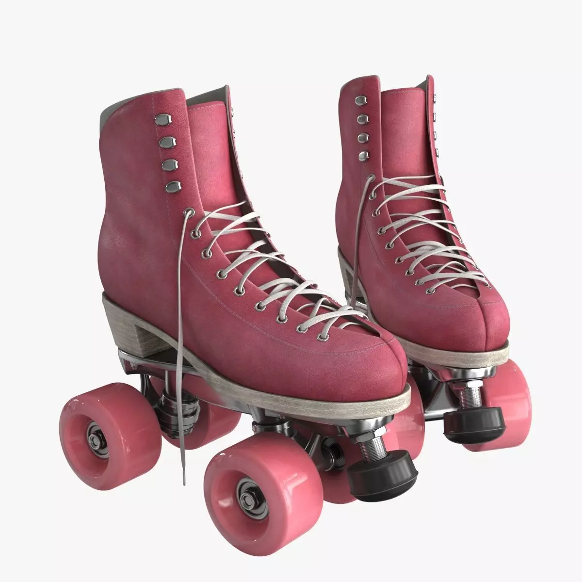 Roller Skates 3D model Low-poly 3D model_0