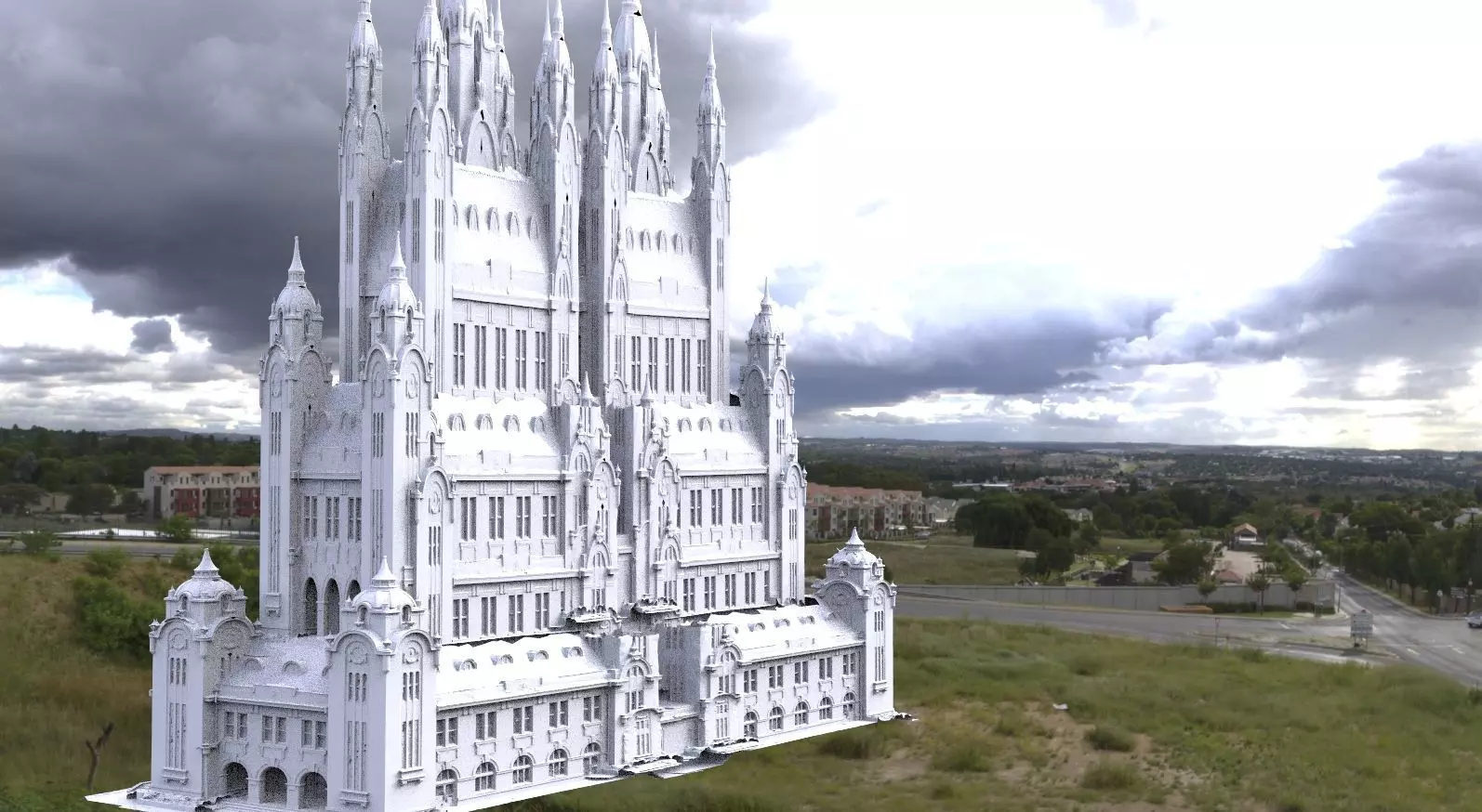 Fantasy Counselors chambers 3D model_0