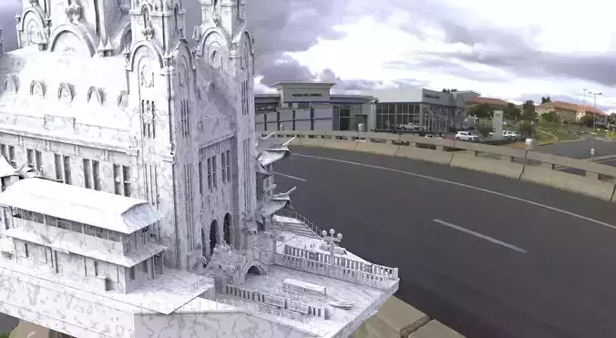 Fantasy Venice waterfront Temple 2