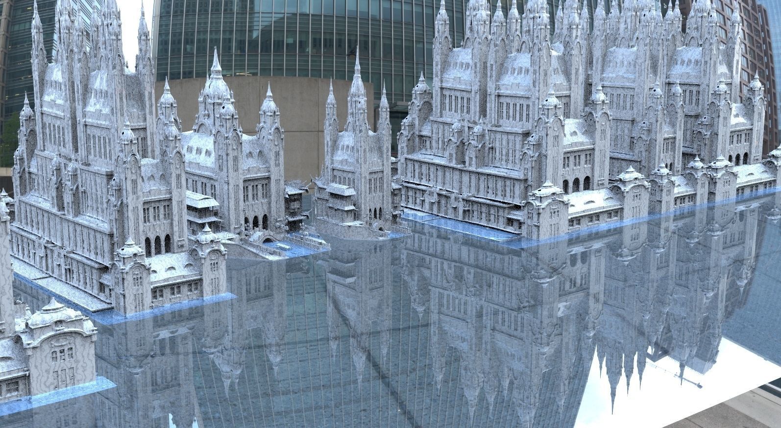 Fantasy Venice waterfront kit bash collection 2 3D model 3D model_1