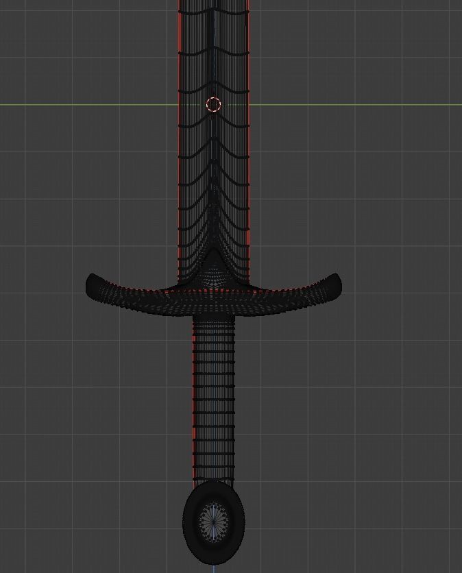 Knight Templar Medieval Sword Free 3D model_8