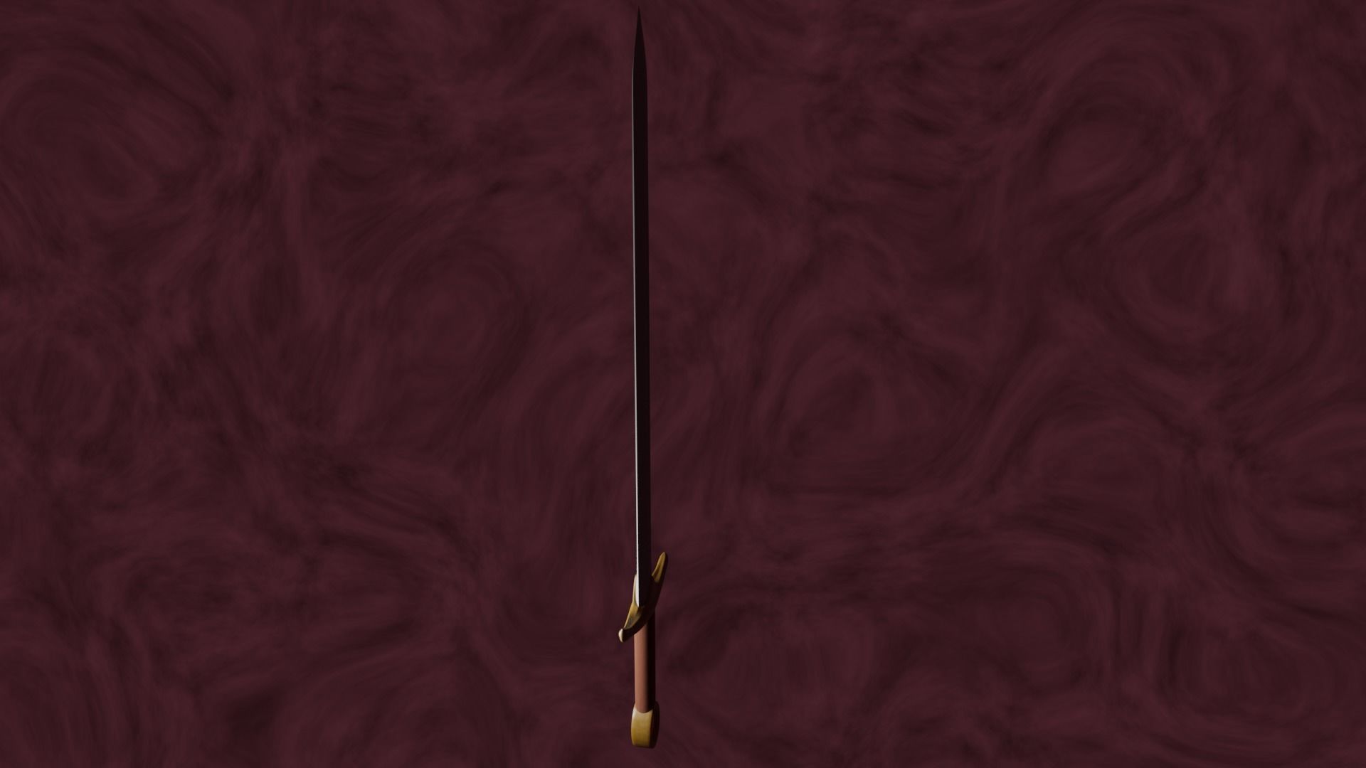 Knight Templar Medieval Sword Free 3D model_3