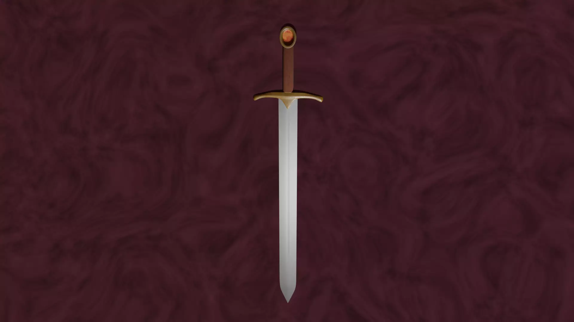 Knight Templar Medieval Sword Free 3D model_0