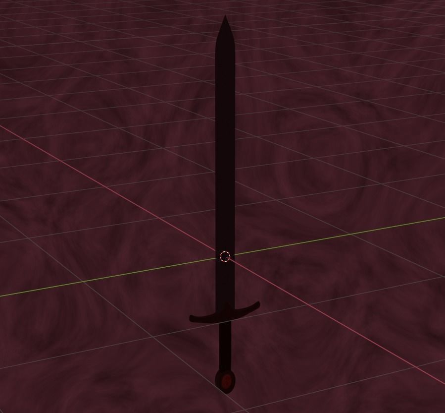 Knight Templar Medieval Sword Free 3D model_4