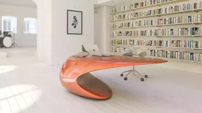 Nuvist Volna curved table 3D model
