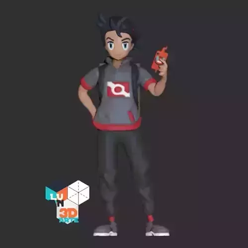 Goh Pokemon Trainer 3D print model