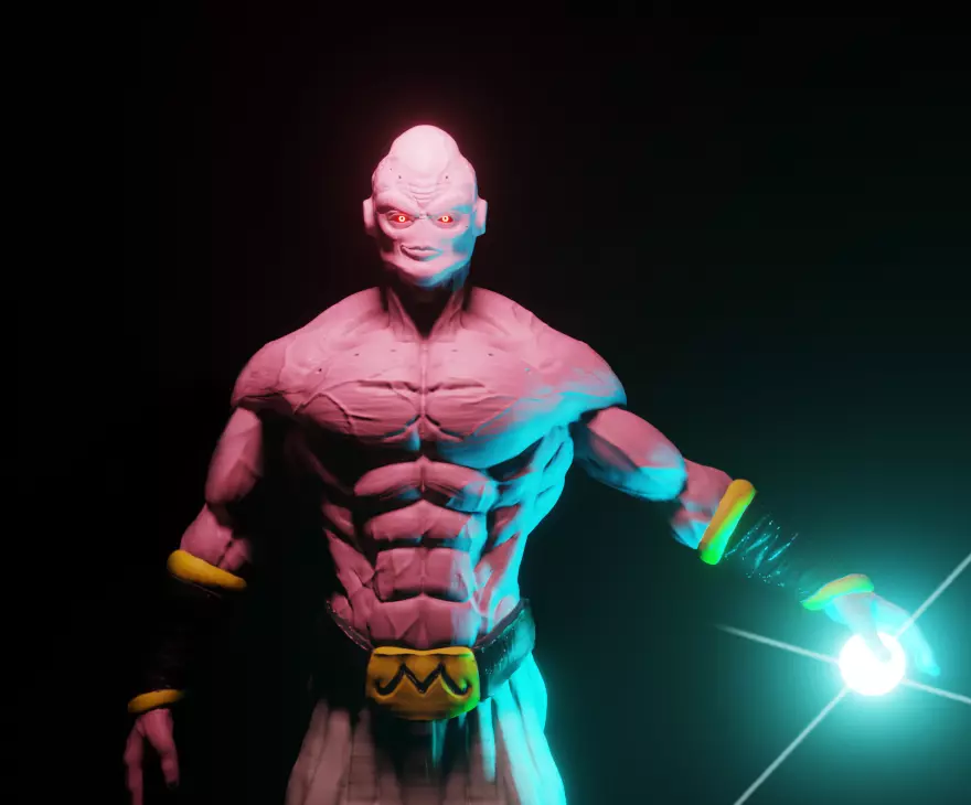 Majin Buu  Free 3D model_0