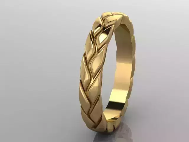 GOLDEN WHEAT RING 3D print model