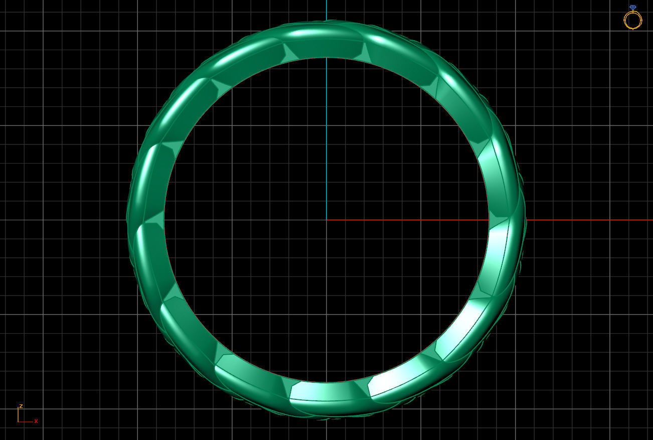 GOLDEN WHEAT RING 3D print model_5