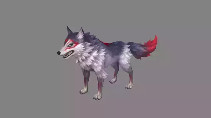 Cartoon big bad wolf