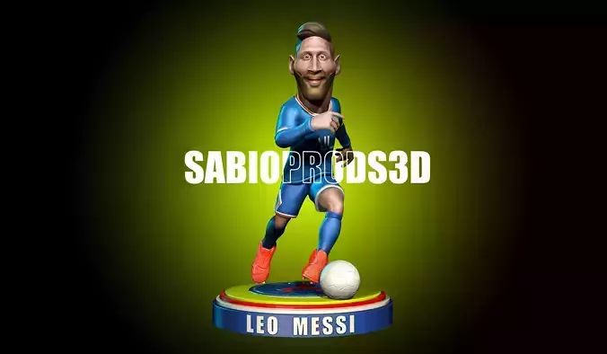 LEO MESSI PSG  FC BARCELONASABIOPRODS 3D PRINT MODEL 3D print model