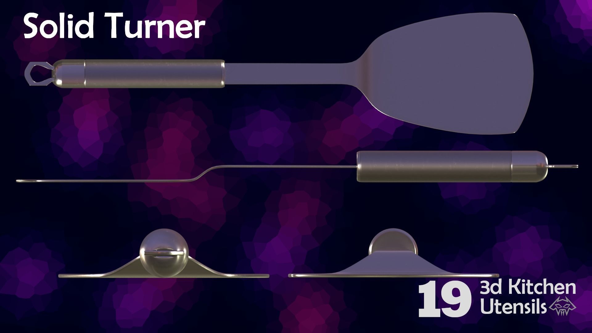 House Hold Series - 19 3d  Kitchen Utensils - Set 4 3D model_6