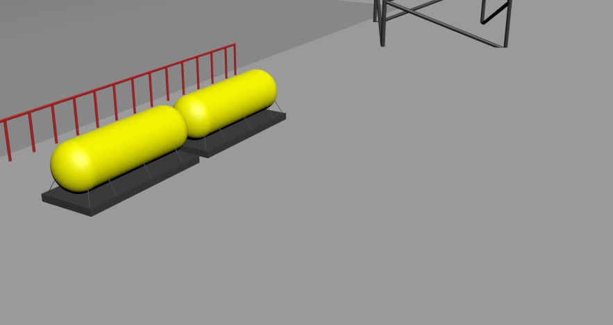 space center Baykonur Low-poly 3D model_7