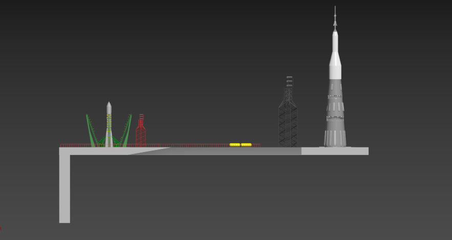 space center Baykonur Low-poly 3D model_16