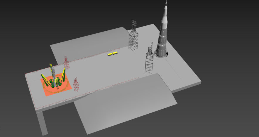 space center Baykonur Low-poly 3D model_10