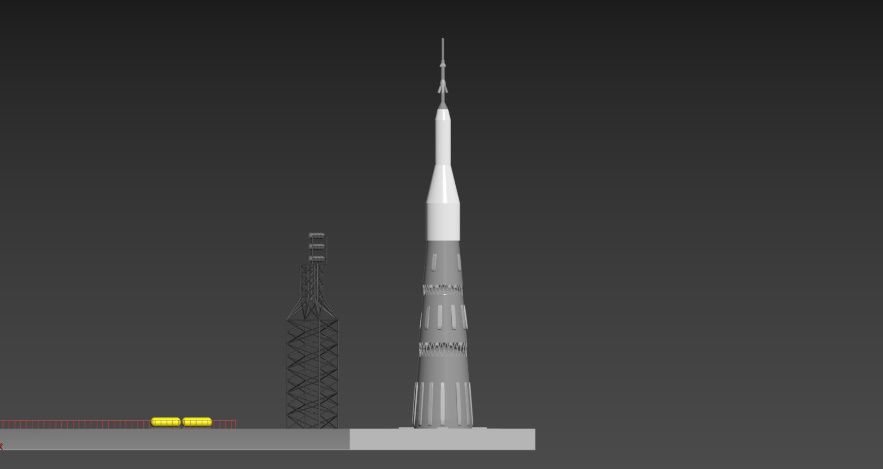 space center Baykonur Low-poly 3D model_17