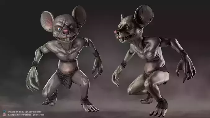 Gollum Mickey 3D print model
