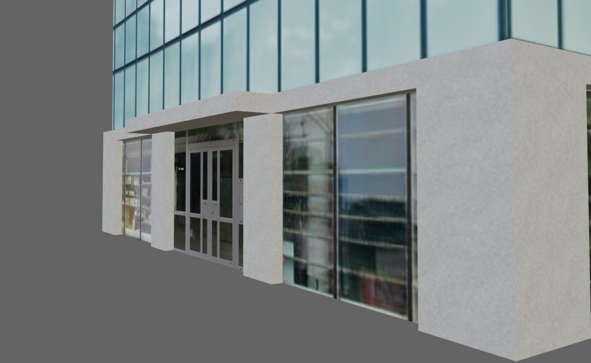 Building - Skyscraper - Predio Low-poly 3D model_1