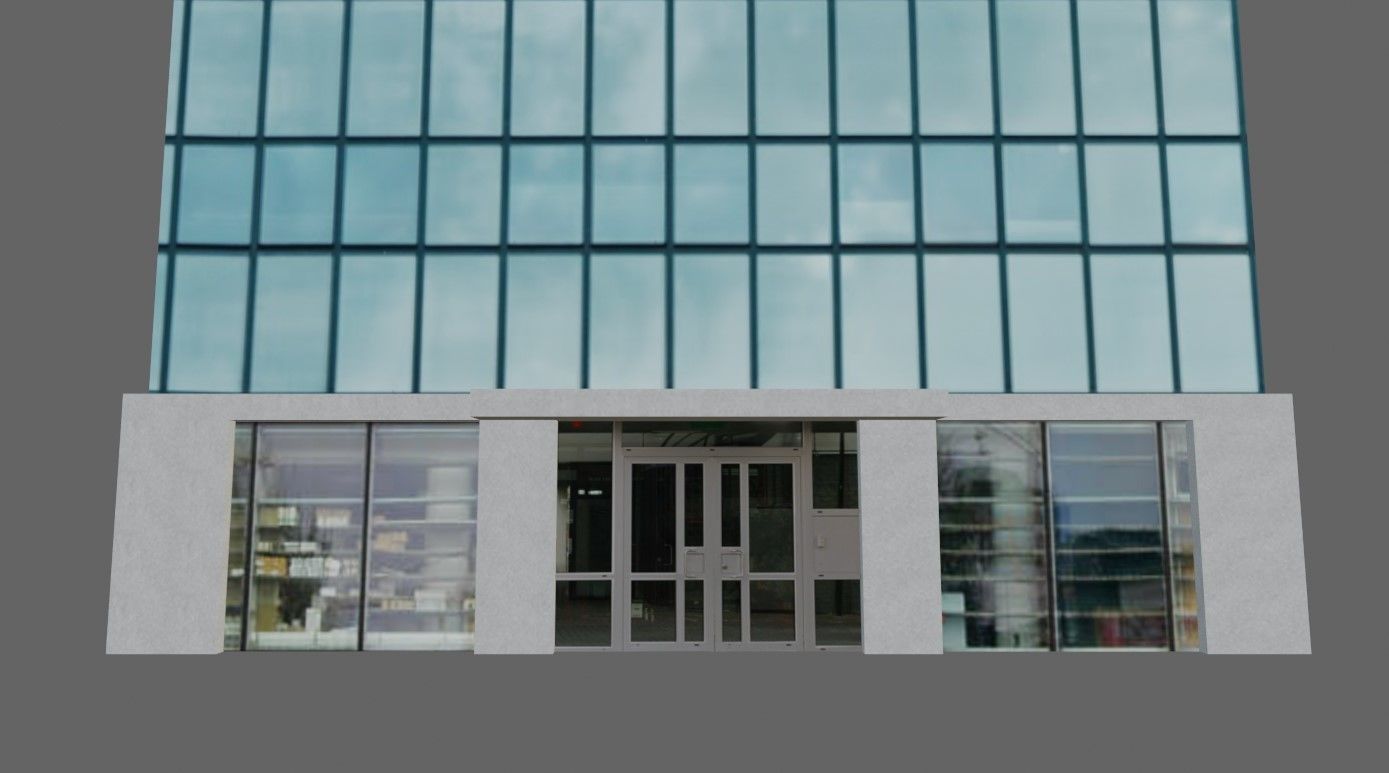 Building - Skyscraper - Predio Low-poly 3D model_3