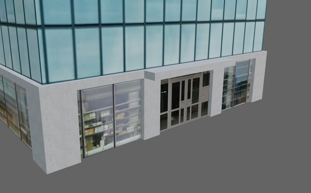 Building - Skyscraper - Predio Low-poly 3D model_14