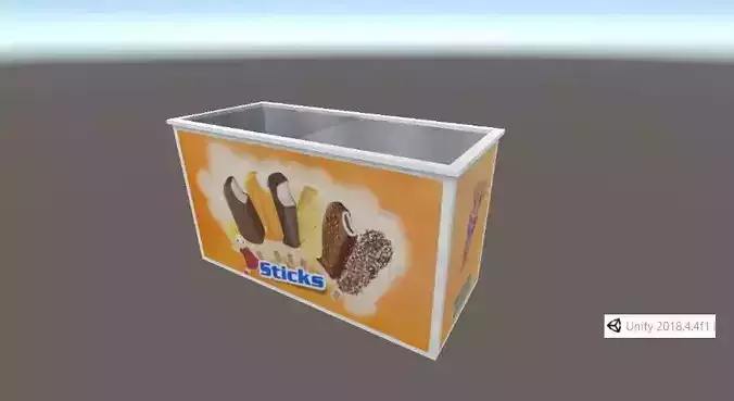 Ice cream display freezer