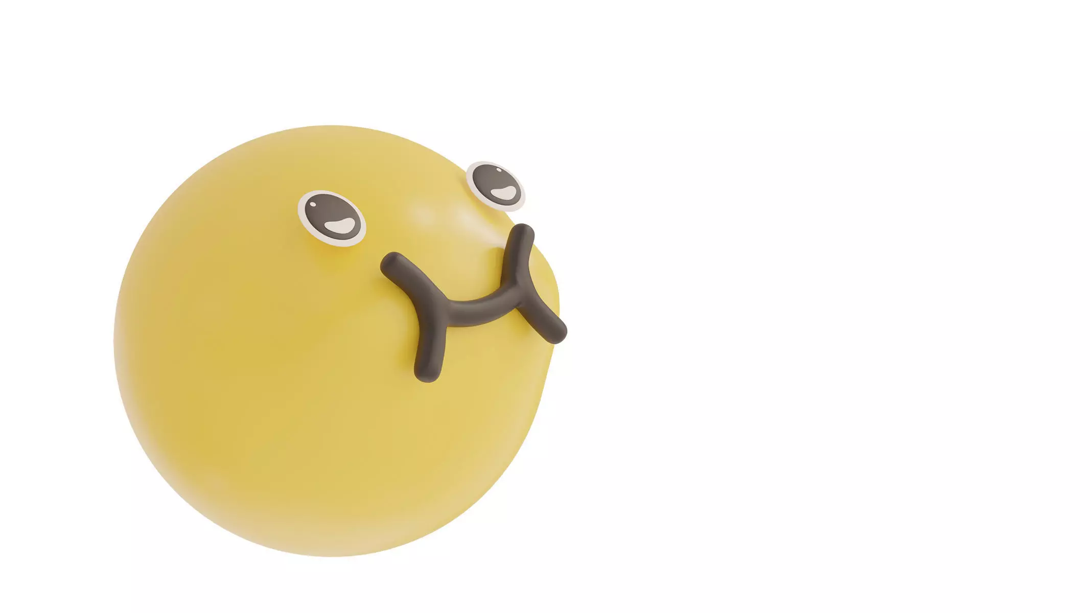 satisfied emoji 3D model_0