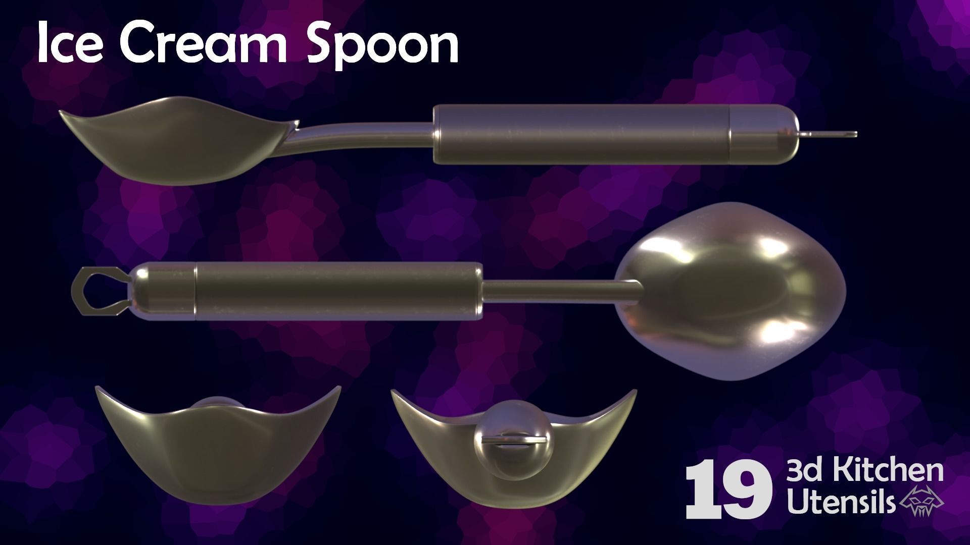 House Hold Series - 19 3d  Kitchen Utensils - Full Set 3D Model Collection_13