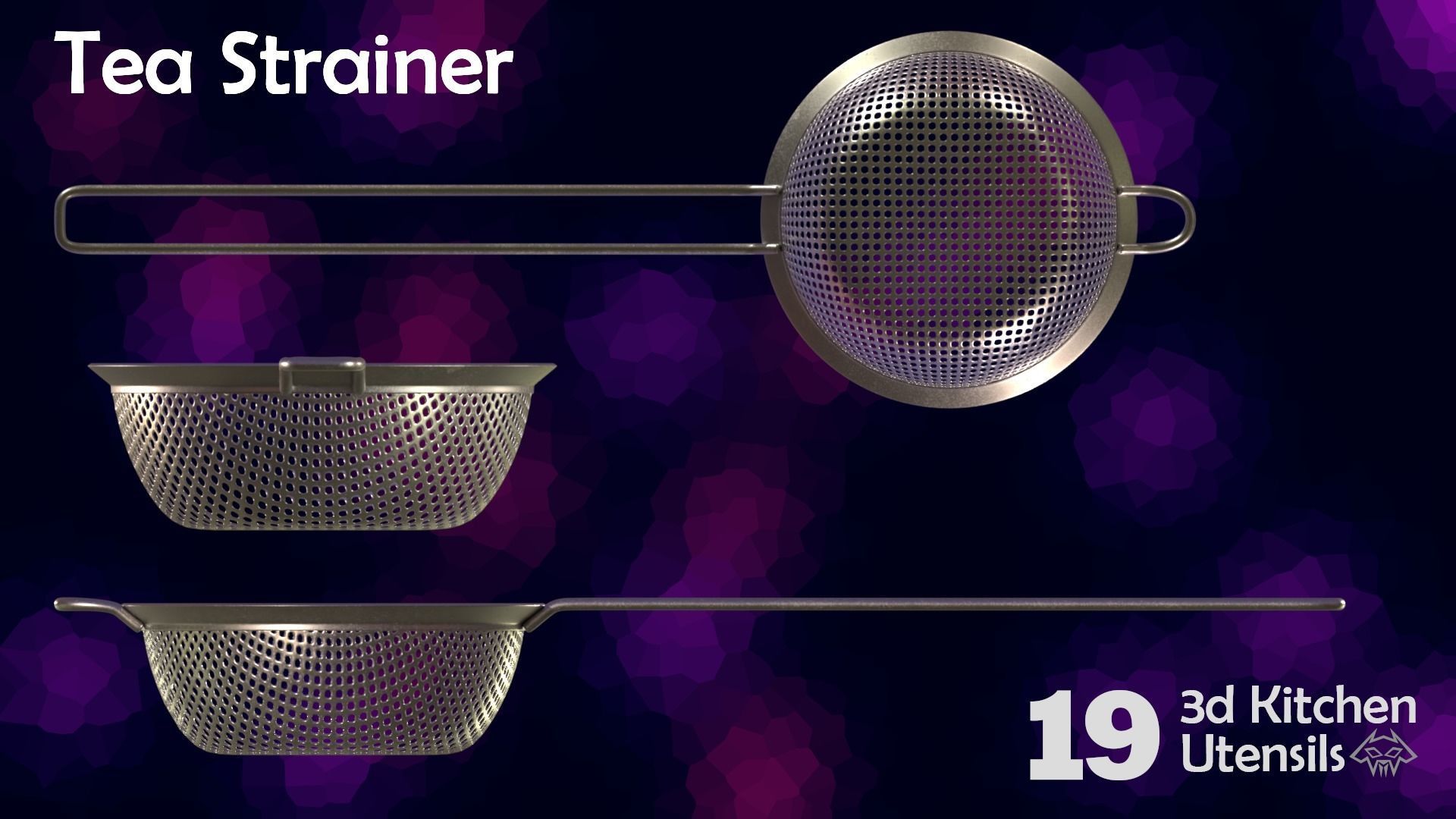 House Hold Series - 19 3d  Kitchen Utensils - Full Set 3D Model Collection_18