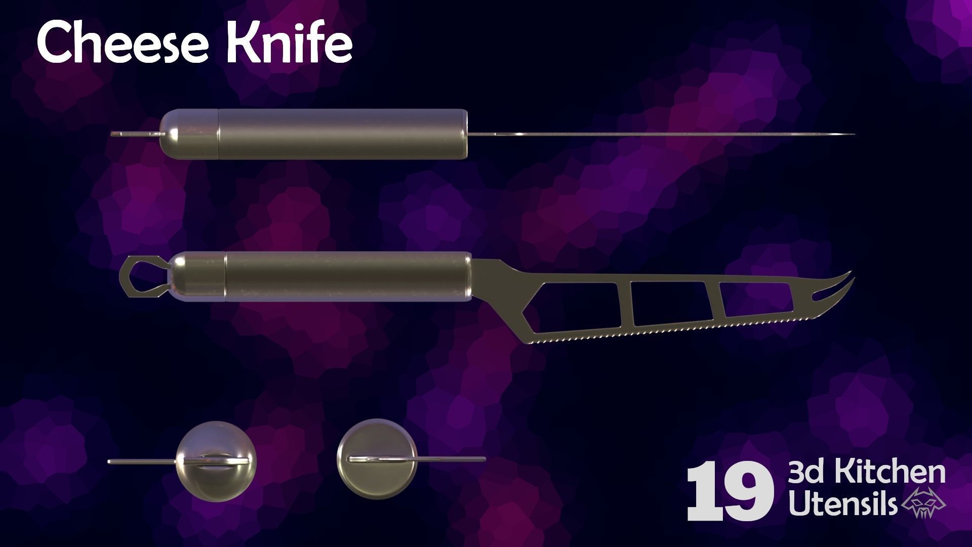 House Hold Series - 19 3d  Kitchen Utensils - Full Set 3D Model Collection_9