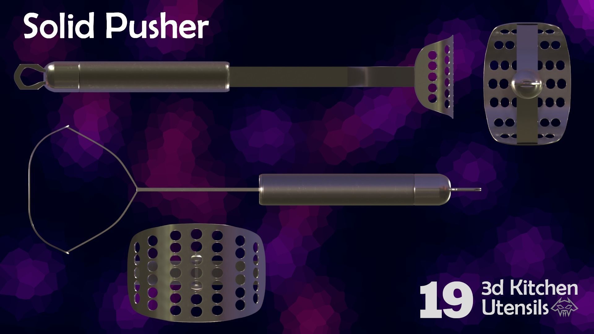 House Hold Series - 19 3d  Kitchen Utensils - Full Set 3D Model Collection_23