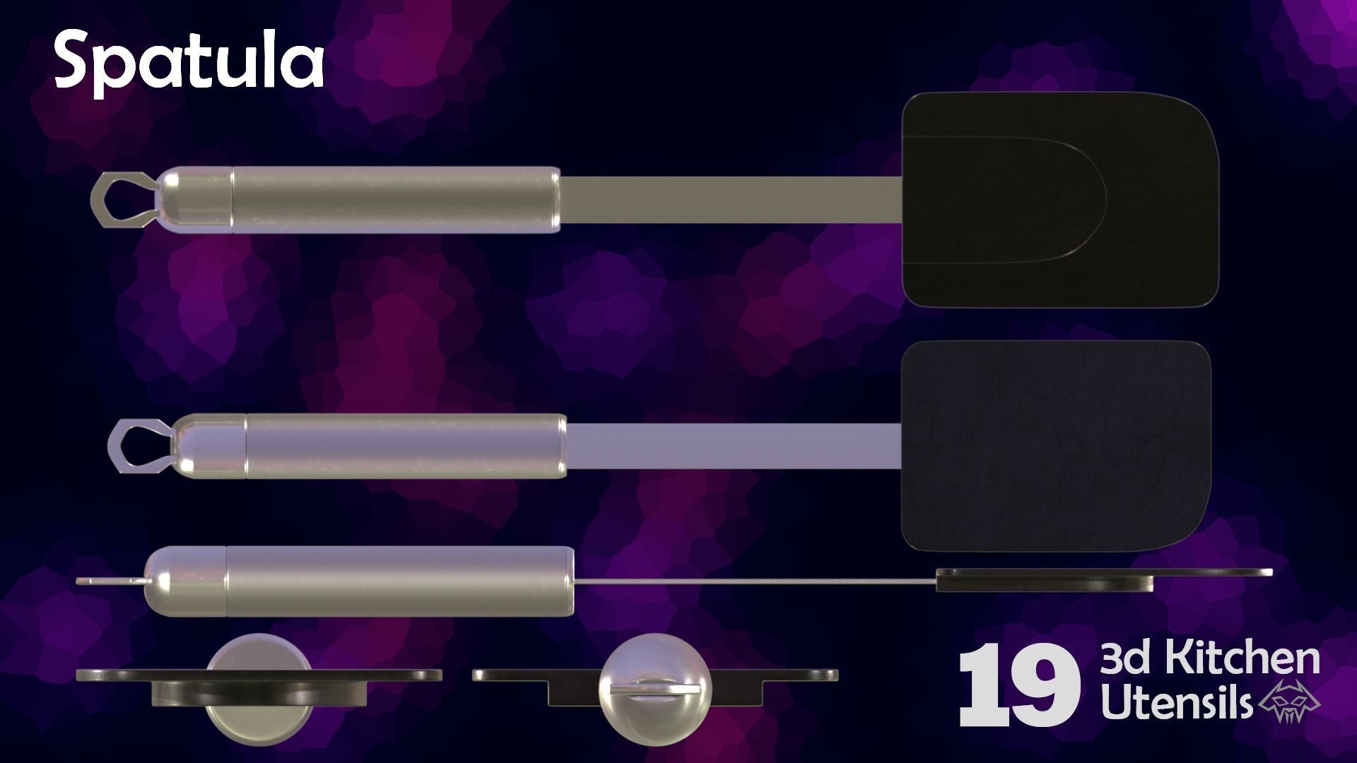 House Hold Series - 19 3d  Kitchen Utensils - Full Set 3D Model Collection_22