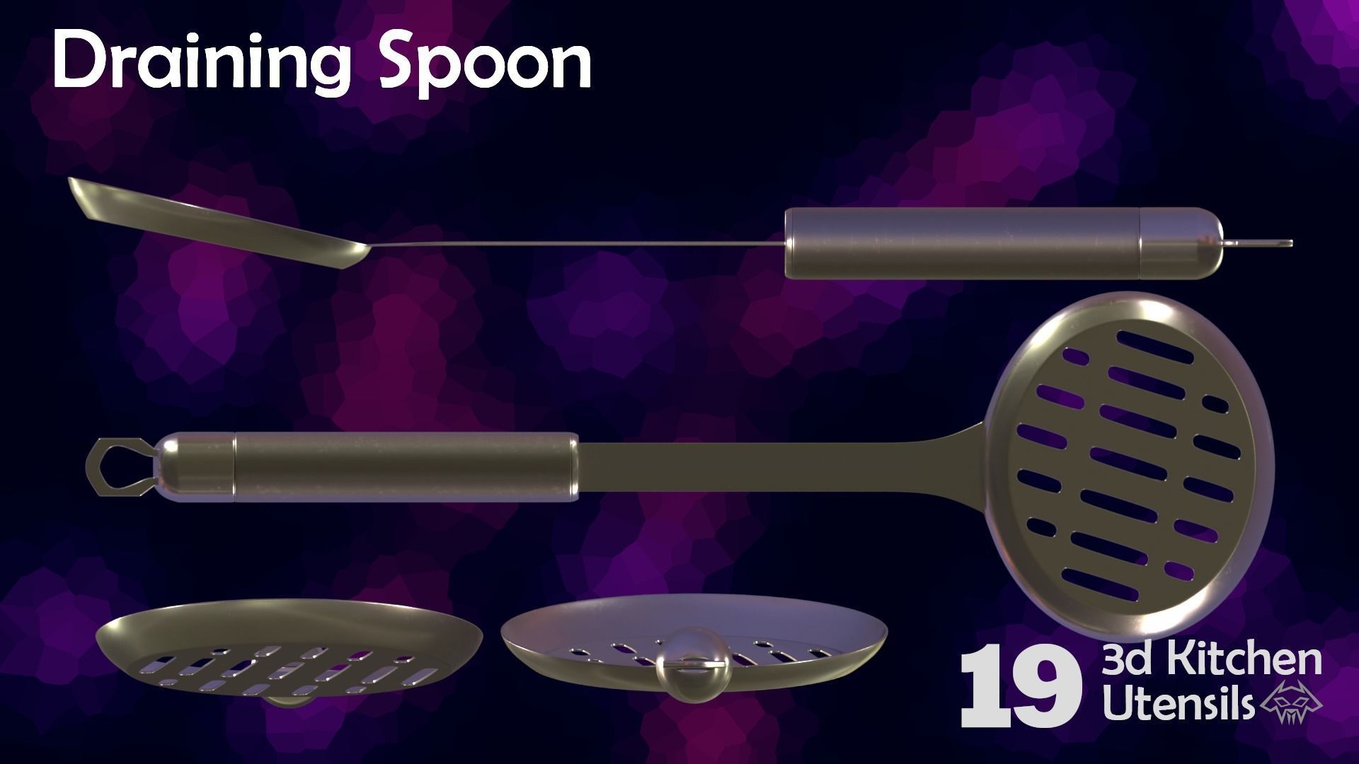 House Hold Series - 19 3d  Kitchen Utensils - Full Set 3D Model Collection_20