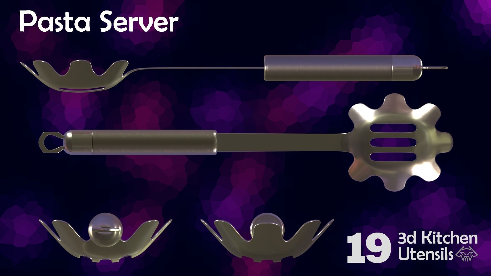 House Hold Series - 19 3d  Kitchen Utensils - Full Set 3D Model Collection_21