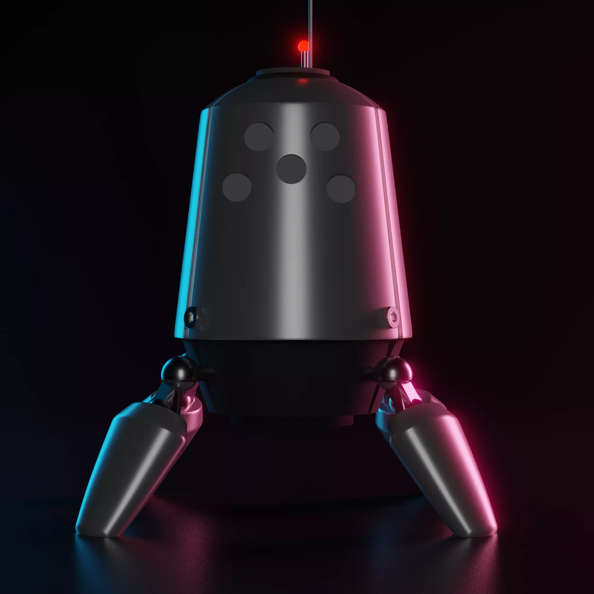spider robot Free low-poly 3D model_0