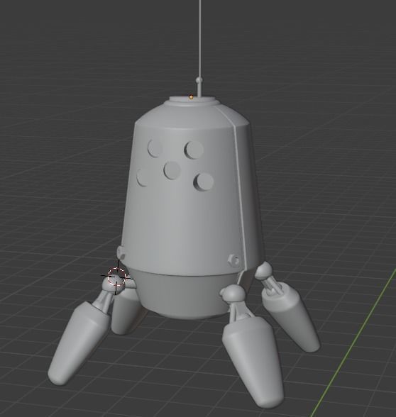 spider robot Free low-poly 3D model_2