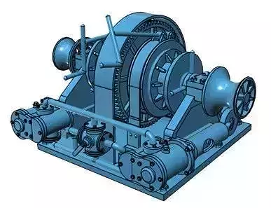 Anchor Winch Steam Tug 3D model