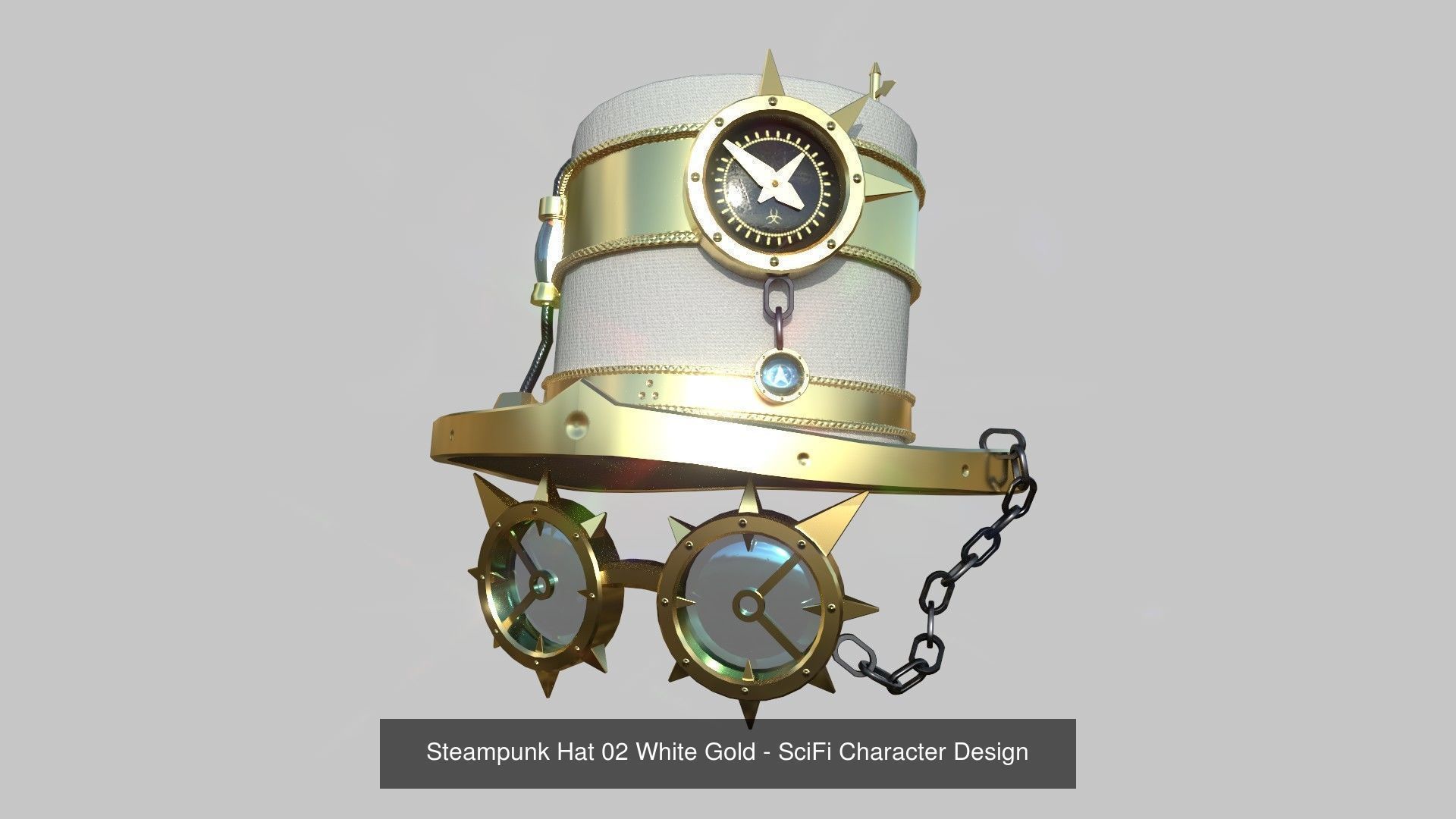 10 Steampunk Hat Collection - SciFi Character Design _2